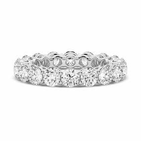 Sparkling Jewelry Refined Accent 5.4 CT. Shared Prong Round Moissanite Eternity Band