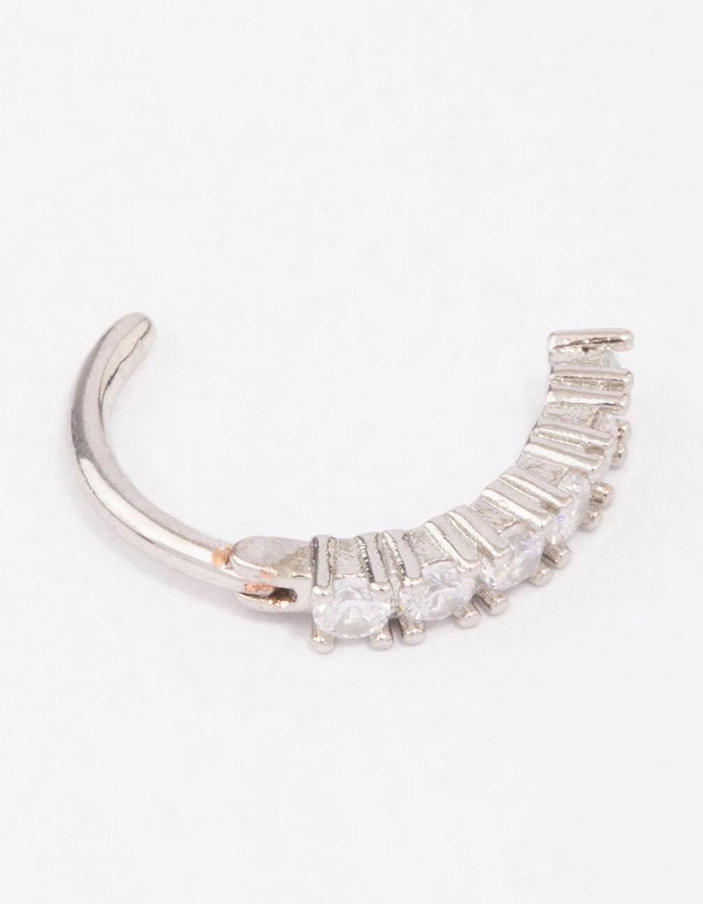 Surgical Steel Round Cubic Zirconia Curve Belly Ring Romantic Design Comfort Mood