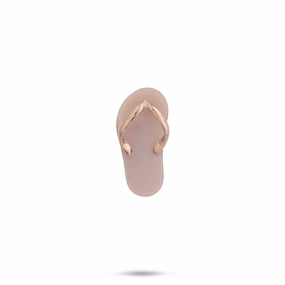 Flawless Detail Mother of Pearl Slipper Pendant in Rose Gold - 19mm