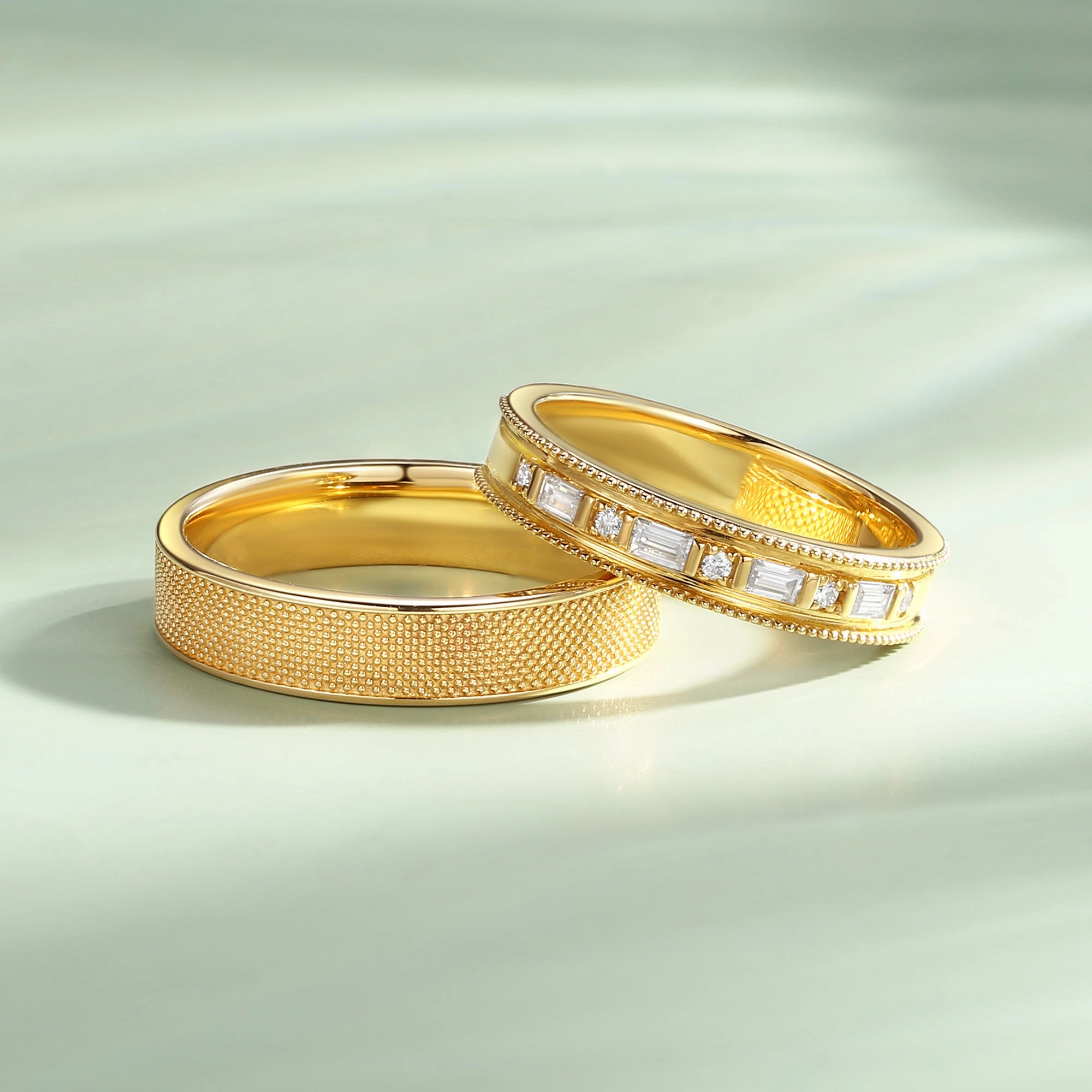 Eternal Art Vintage Moissanite Couple Ring Set 2pcs - Retic