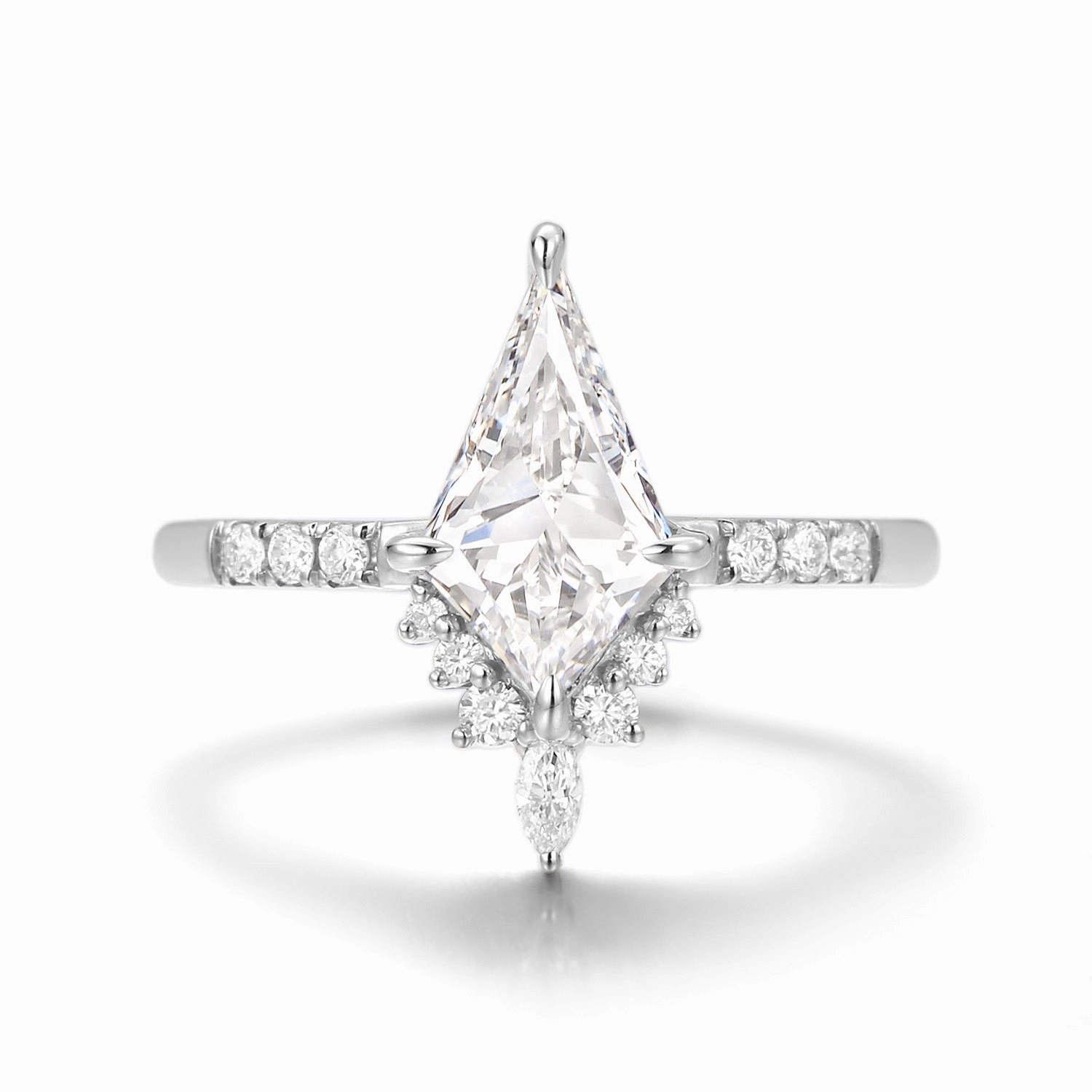 1.0ct Kite Cut Lab Grown Diamond Engagement Ring - Starla Exclusive Gift